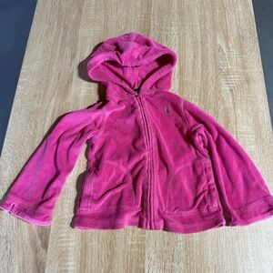 Ralph Lauren Vintage French Terry Full Zip Hoodie Jacket Cotton Blend 24 Months